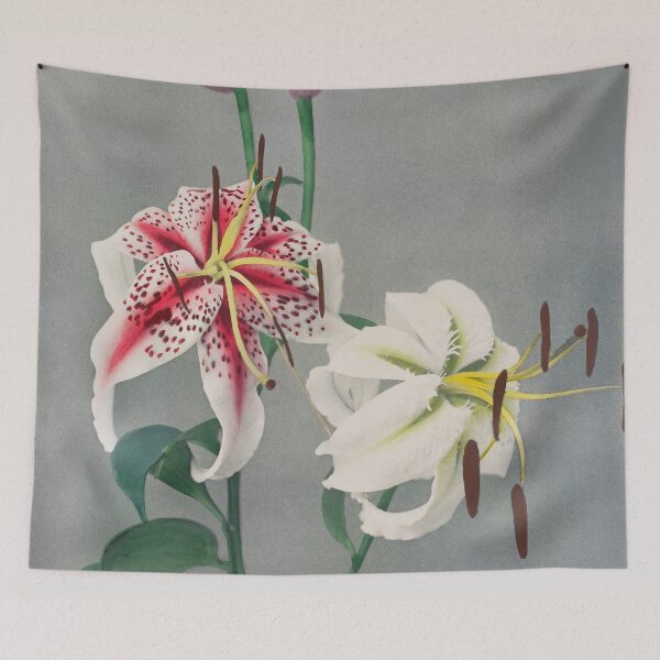Item preview, Retro Japanese Flower Lily (1896) by Kazumasa Ogawa designed and sold by Designedbysm.