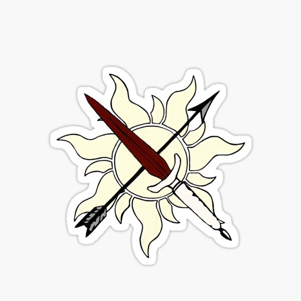 Atlantian Crest (From Blood and Ash) Sticker