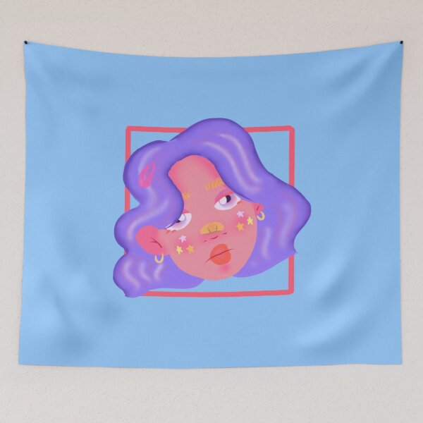 Item preview, Girl Purple Hair Aesthetic designed and sold by lilbluecowey.