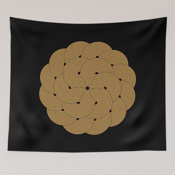Item preview, Round Mandala Art Gold designed and sold by artomazo.