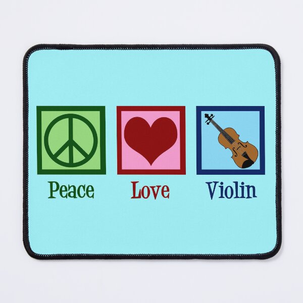 Item preview, Peace Love Violin designed and sold by Epic Love Designs.