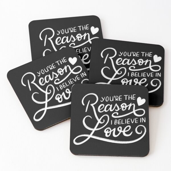 Item preview, You're the reason I believe in Love designed and sold by LetterMeASong.