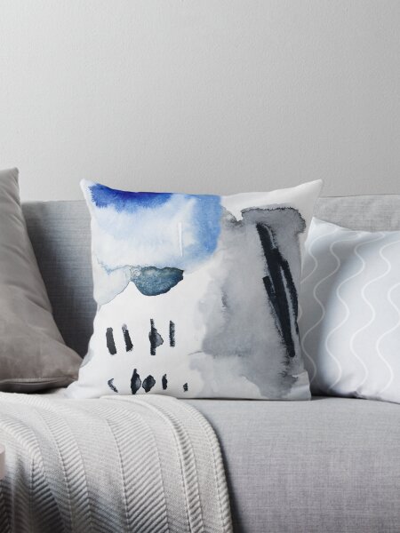 Rainy Days Throw Pillow