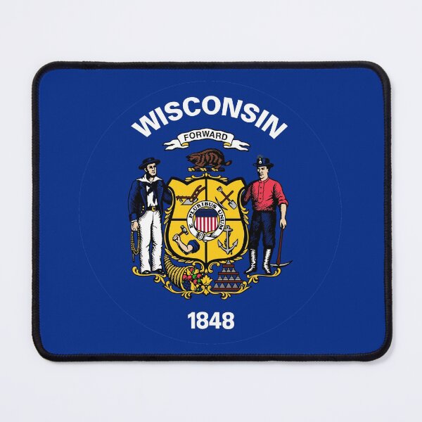 Item preview, Wisconsin State Flag designed and sold by Derek Rebuck.