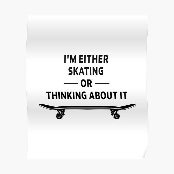 Poster Cooler Skater Spruch Redbubble