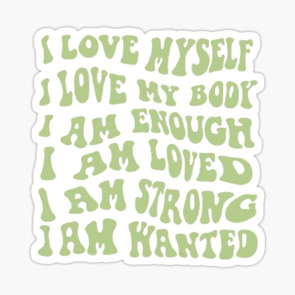 I am affirmations <3 . Sticker