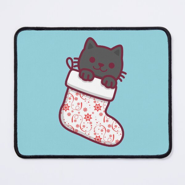 Item preview, Merry Meowmas Festive Cartoon Animal Kitty Red Snowflakes designed and sold by NicholiCosplay.