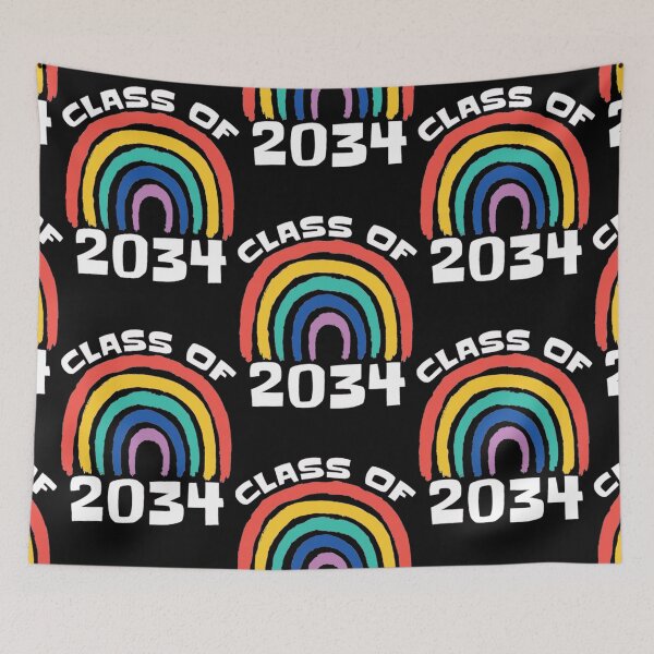 Item preview, CLASS of 2034 Rainbow Grow With Me School Teacher Student designed and sold by Shemar Green.