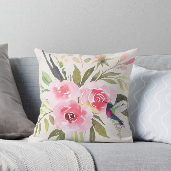 Item preview, Flowers and hummingbird | A delicate flower design designed and sold by PatiMN.