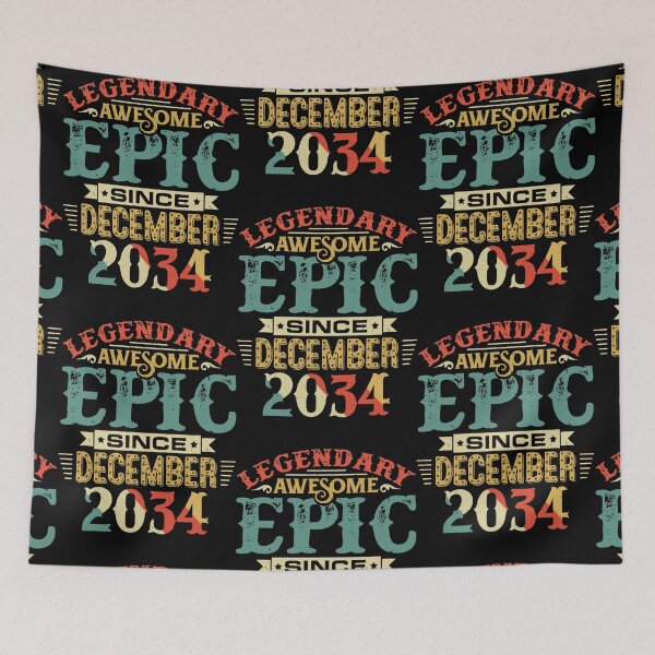 Item preview, Legendary Awesome Epic Since December 2034 designed and sold by Shemar Green.