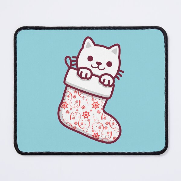 Item preview, Merry Meowmas Festive Cartoon Animal Kitty Red designed and sold by NicholiCosplay.