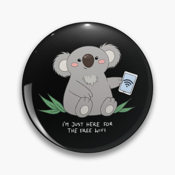 Item preview, Free Wifi Koala (Dark Version) designed and sold by Nenijadraws.