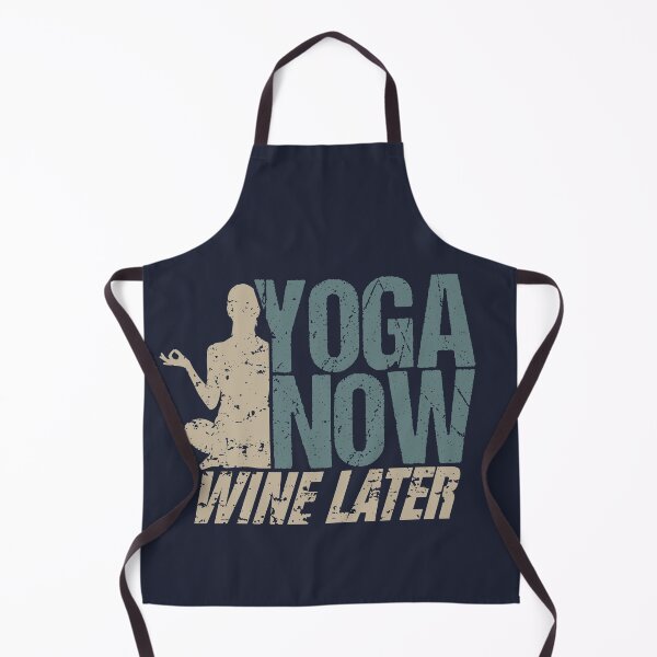 Item preview, Yoga now wine later retro saying design designed and sold by brunsch-print.