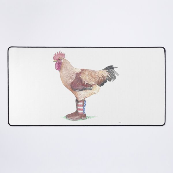 Item preview, Rooster in US Flag boots designed and sold by JimsBirds.