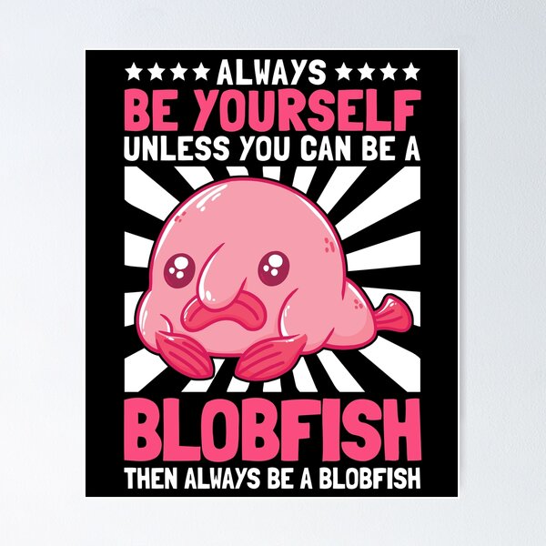 Blob Fish Mounted Print for Sale by SillyFun