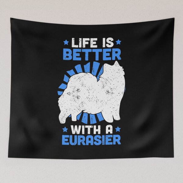 Item preview, Living with Eurasier Asian Spitz family dog designed and sold by madgrfx.