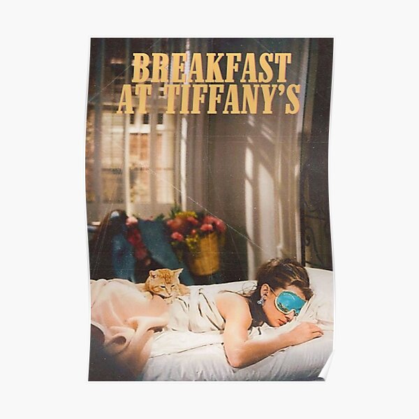 Desayuno en Tiffany's 1961 Vintage Póster