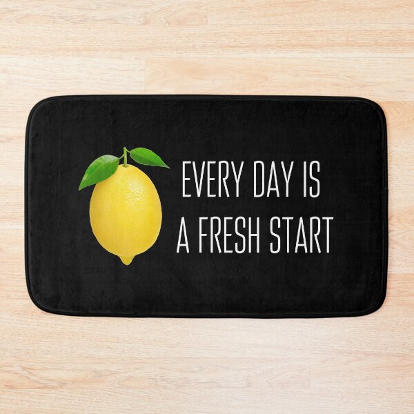 Item preview, Lemon & Inspirational Quote: "Every Day is a Fresh Start" designed and sold by fowons.