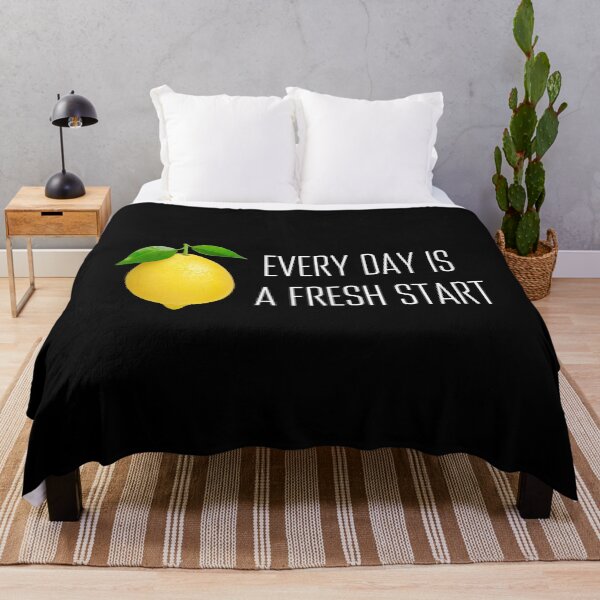 Item preview, Lemon & Inspirational Quote: "Every Day is a Fresh Start" designed and sold by fowons.