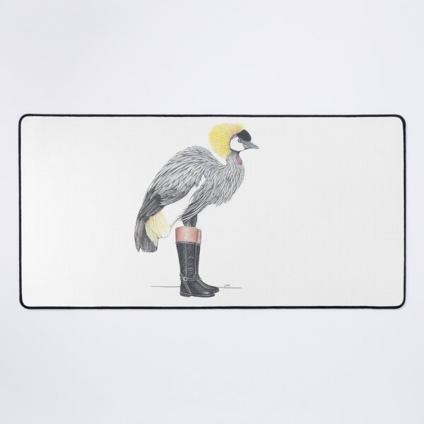 Item preview, African Crowned Crane in Riding Boots designed and sold by JimsBirds.