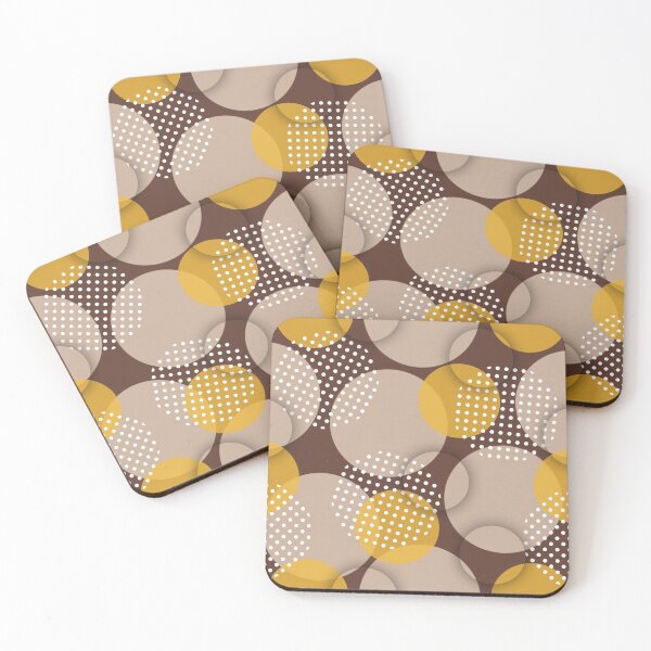 Item preview, Bubble pattern with dark brown, beige and yellow designed and sold by Ninaeva.