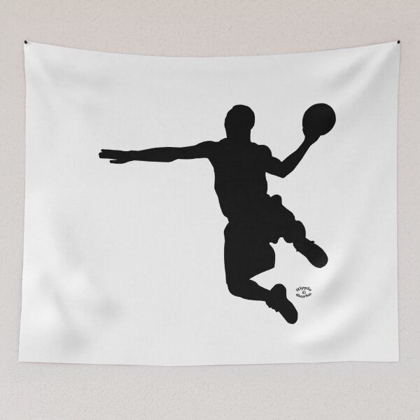 Item preview, Basketball Player Jumping Silhouette by Orikall designed and sold by HippieWorks.