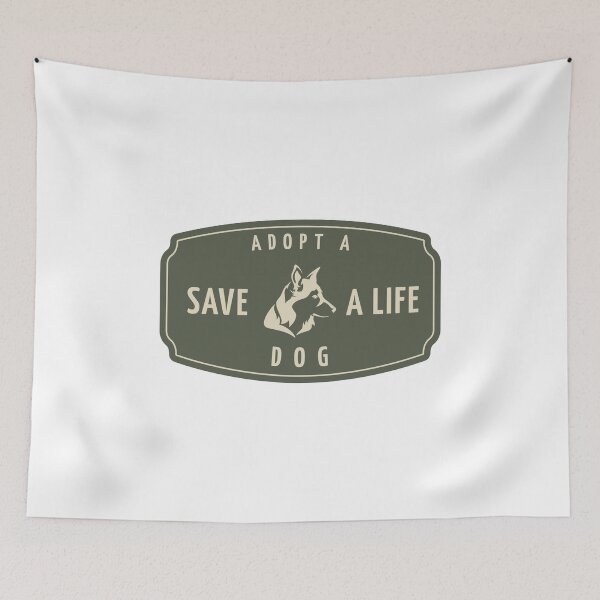 Item preview, Adopt a Dog Save a Life designed and sold by Fiona-Lynn Designs.