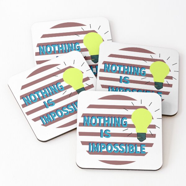 Item preview, Nothing is impossible, Positive thinking Art designed and sold by Kenvis-edu.