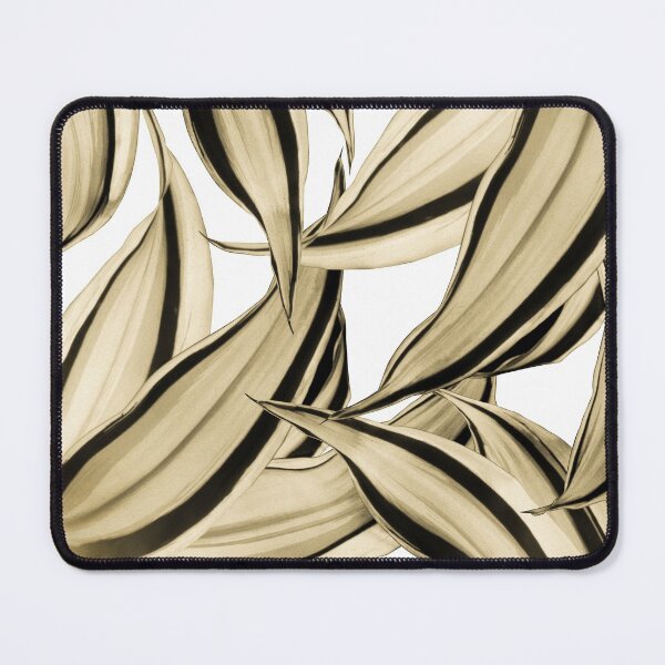 Item preview, Dracaena Tropical Leaves Pattern Gold Black #1 #tropical #decor #art  designed and sold by Anita's & Bella's Art.