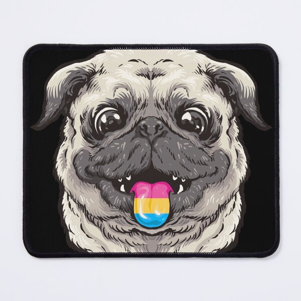 Item preview, Pansexual pug shows subtle LGBTQ pride | Pansexual designed and sold by Petra Becker.