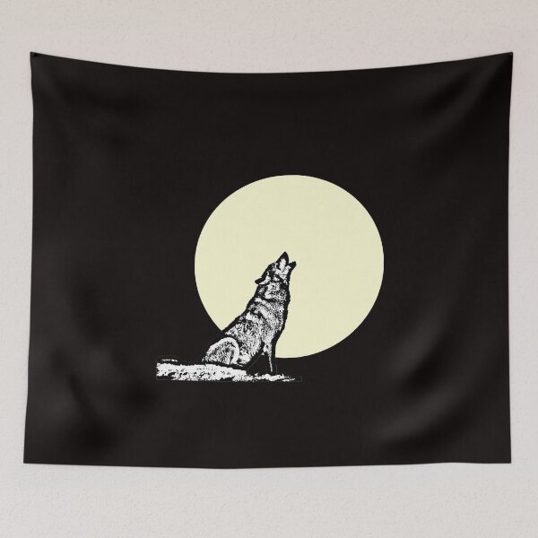 Item preview, Wolf Howling At Moon designed and sold by RevolutionInPaint.
