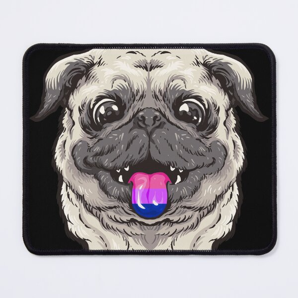 Item preview, Bisexual pug shows subtle LGBTQ pride | Bisexual designed and sold by Petra Becker.
