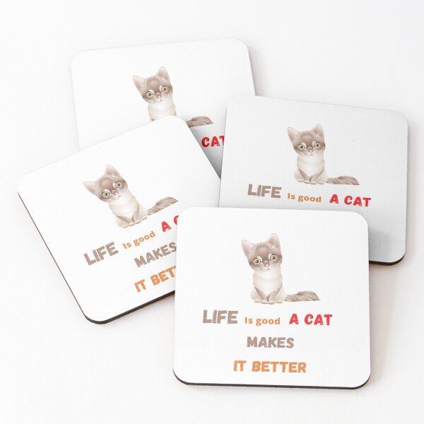 Item preview, Life is good a cat makes it better designed and sold by EagleArtist12.