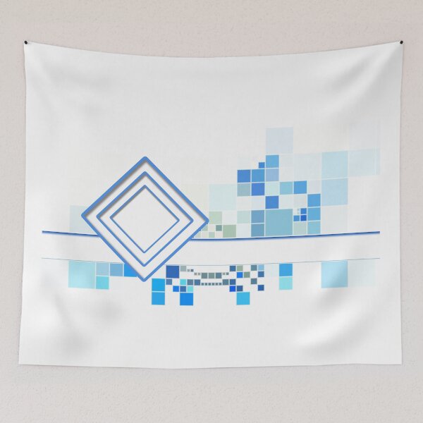 Item preview, Blue Abstract Shapes designed and sold by SpaghettiFarmer.