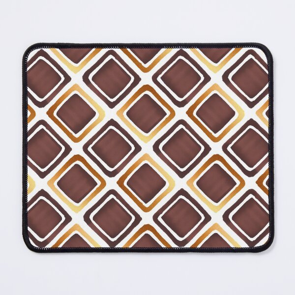 Item preview, Geometric Squares Pattern - Brown and Gold designed and sold by illocharm.