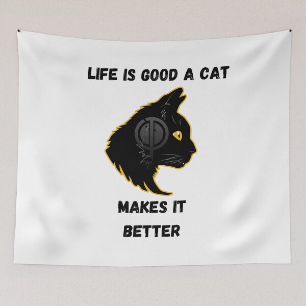Item preview, Life is good a cat makes it better designed and sold by EagleArtist12.