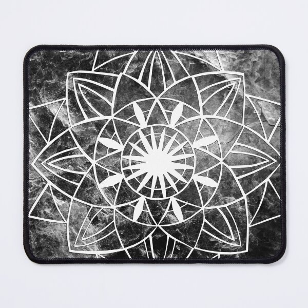 Item preview, Star Mandala on Enigmatic Black Marble #1 #decor #art designed and sold by Anita's & Bella's Art.
