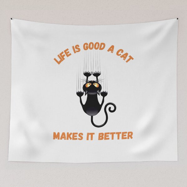 Item preview, Life is good a cat makes it better designed and sold by EagleArtist12.
