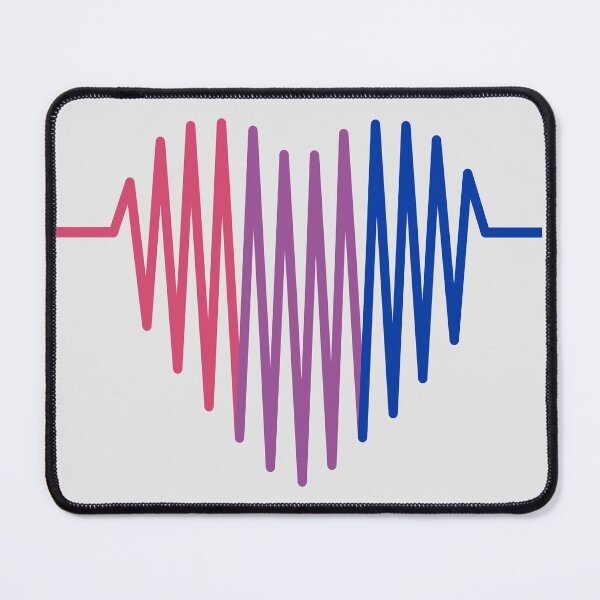 Item preview, Bisexuality heartbeat | LGBTQ Pride designed and sold by Petra Becker.