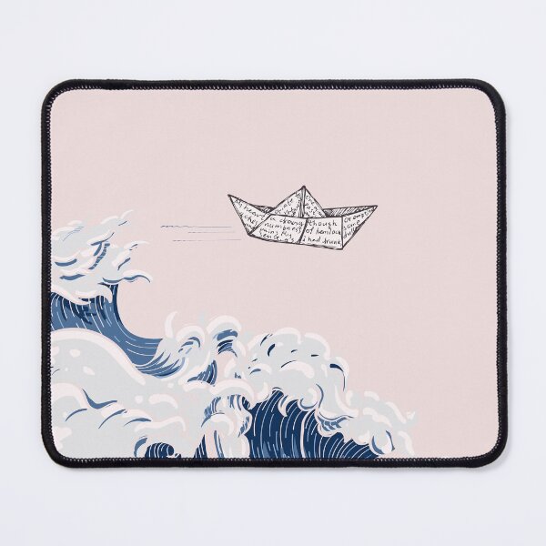 Item preview, Diseño dibujo arte océano olas mar barco papel designed and sold by MaMoAn.