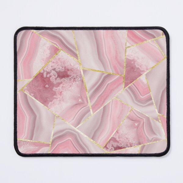 Artikelvorschau, Erröten Achat Gold Geometric Summer Glam # 1 #geo #decor #art entworfen und verkauft von Anita's & Bella's Art.