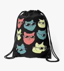 Cat Shirt Drawstring Bag