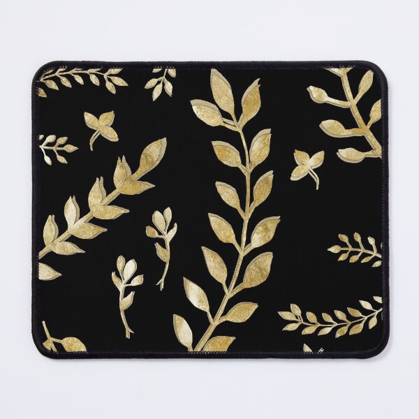 Item preview, Gold Leaves Pattern #1 #drawing #decor #art designed and sold by Anita's & Bella's Art.