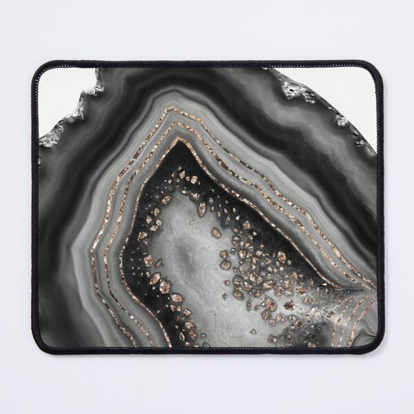 Item preview, Black Night Agate Glam with Gold Glam #1 (Photo of Glitter Only - Not Reflective) designed and sold by Anita's & Bella's Art.
