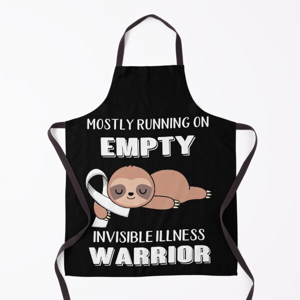 Item preview, Mostly Running On Empty Invisible Illness Warrior designed and sold by Brad-FI.