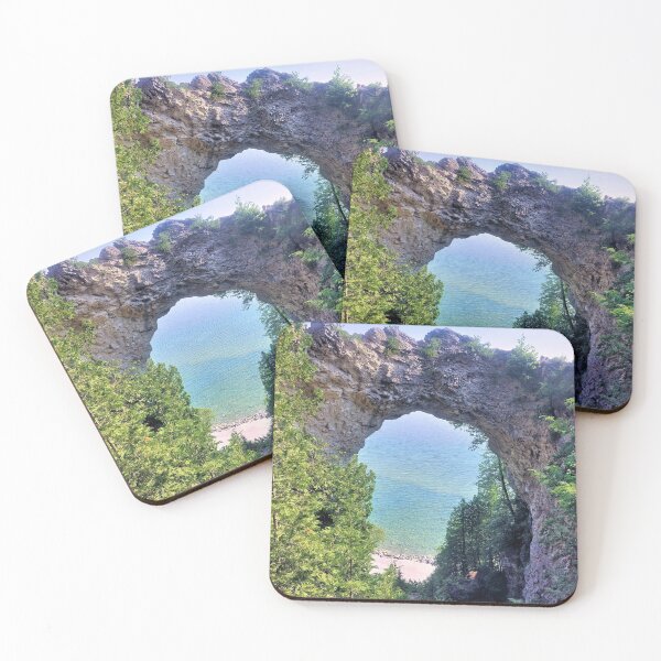 Item preview, Arch Rock from Above, Mackinac Island, MI (2021) designed and sold by LoveFromMI.
