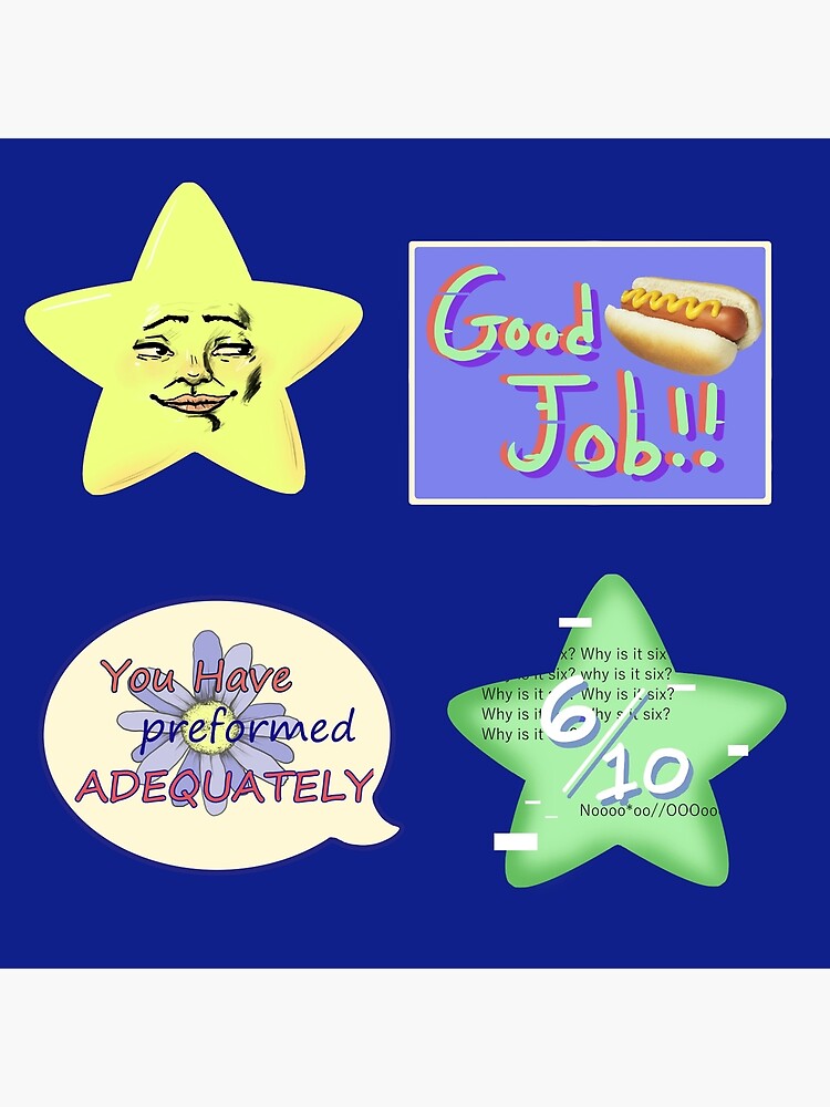 "You get a gold star!" Poster by Daroldsmisc Redbubble