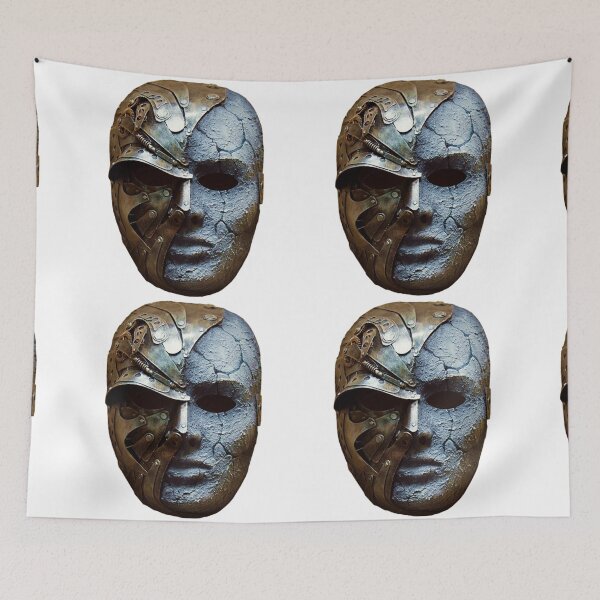 Item preview, Face mask which is made up of terracotta and metal....!! designed and sold by VIVEK KUMAR RAI.