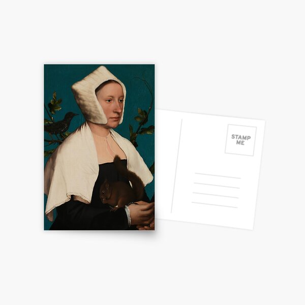 Item preview, A Lady With A Squirrel and A Starling by Hans Holbein the Younger designed and sold by Amanda1775.