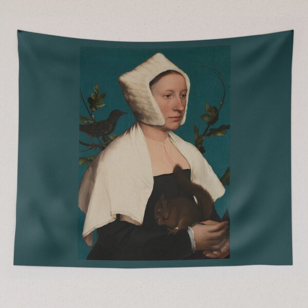 Item preview, A Lady With A Squirrel and A Starling by Hans Holbein the Younger designed and sold by Amanda1775.